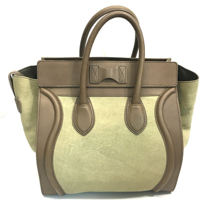CELINE Handbag 165213 leather beige Mini shopper Luggage Women