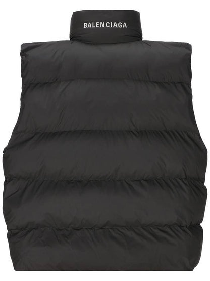 Luxury Balenciaga Trending 2025 Wrap Puffer Padded Vest Black