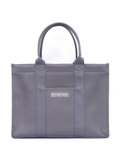 Luxury Balenciaga Trending 2025 Hardware Medium Grain Calfskin Tote Bag Dark Grey