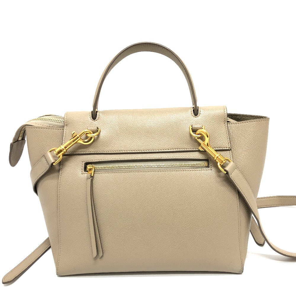 CELINE Handbag 189153 leather beige 2WAY handbag Women