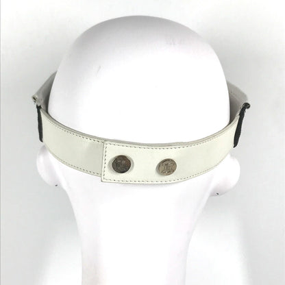 CELINE Sun visor Leather / suede black Triomphe Women