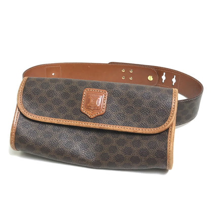 CELINE Waist bag PVC / Leather Brown Macadam Women 65