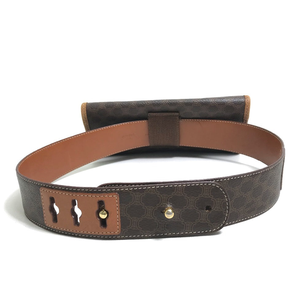 CELINE Waist bag PVC / Leather Brown Macadam Women 65