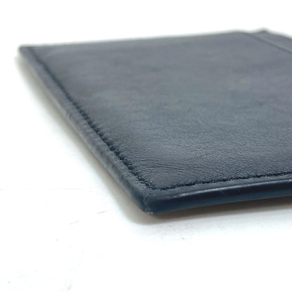 CELINE Card Case leather black Card holder logo mens