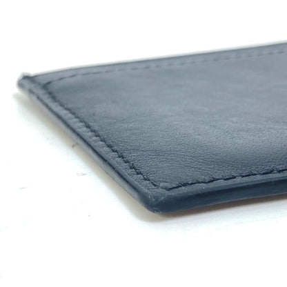 CELINE Card Case leather black Card holder logo mens