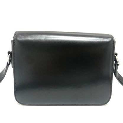 CELINE Shoulder Bag leather black Triomphe Women