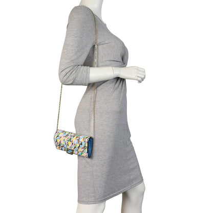 Fendi X Sarah Coleman Baguette FF Fish Eye Wallet On Chain