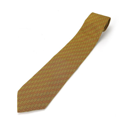 FENDI tie silk green mens