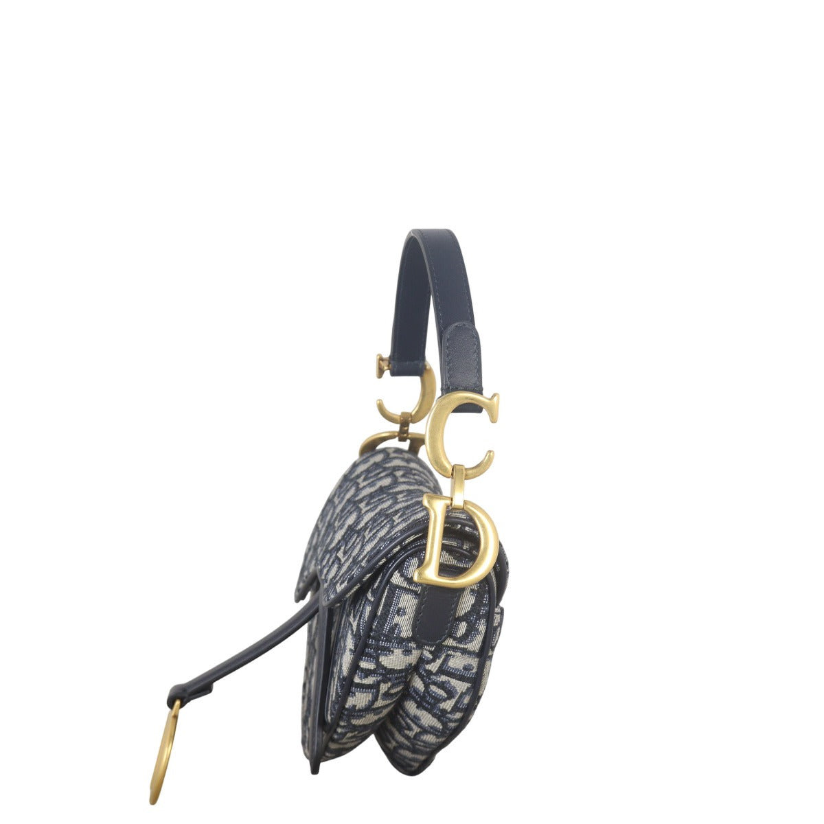 Dior Saddle Bag Mini Oblique with Embroidered Strap