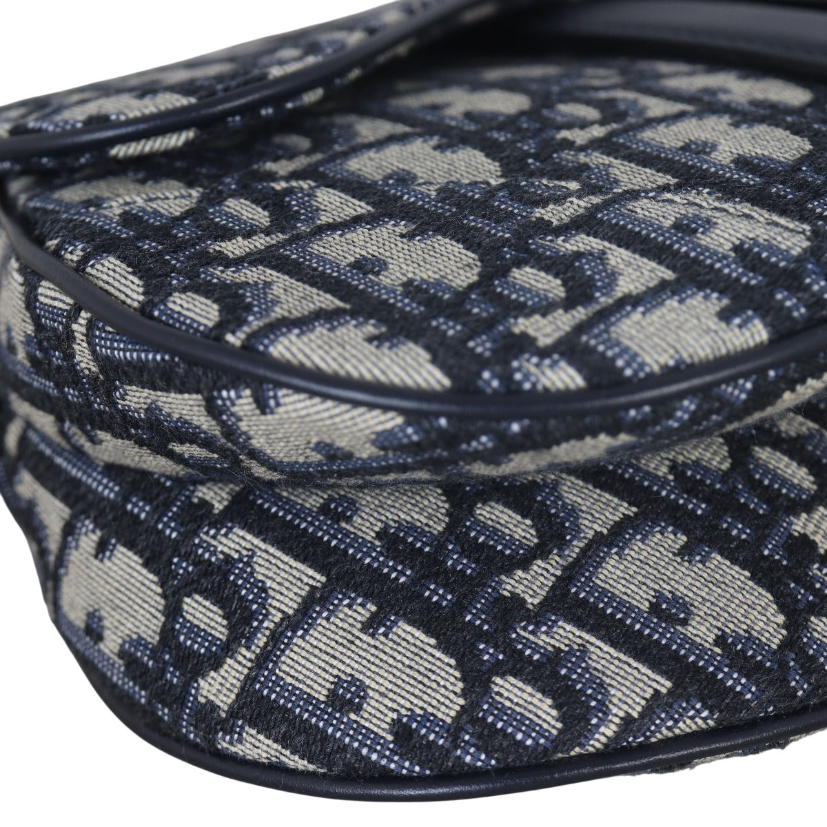 Dior Saddle Bag Mini Oblique with Embroidered Strap