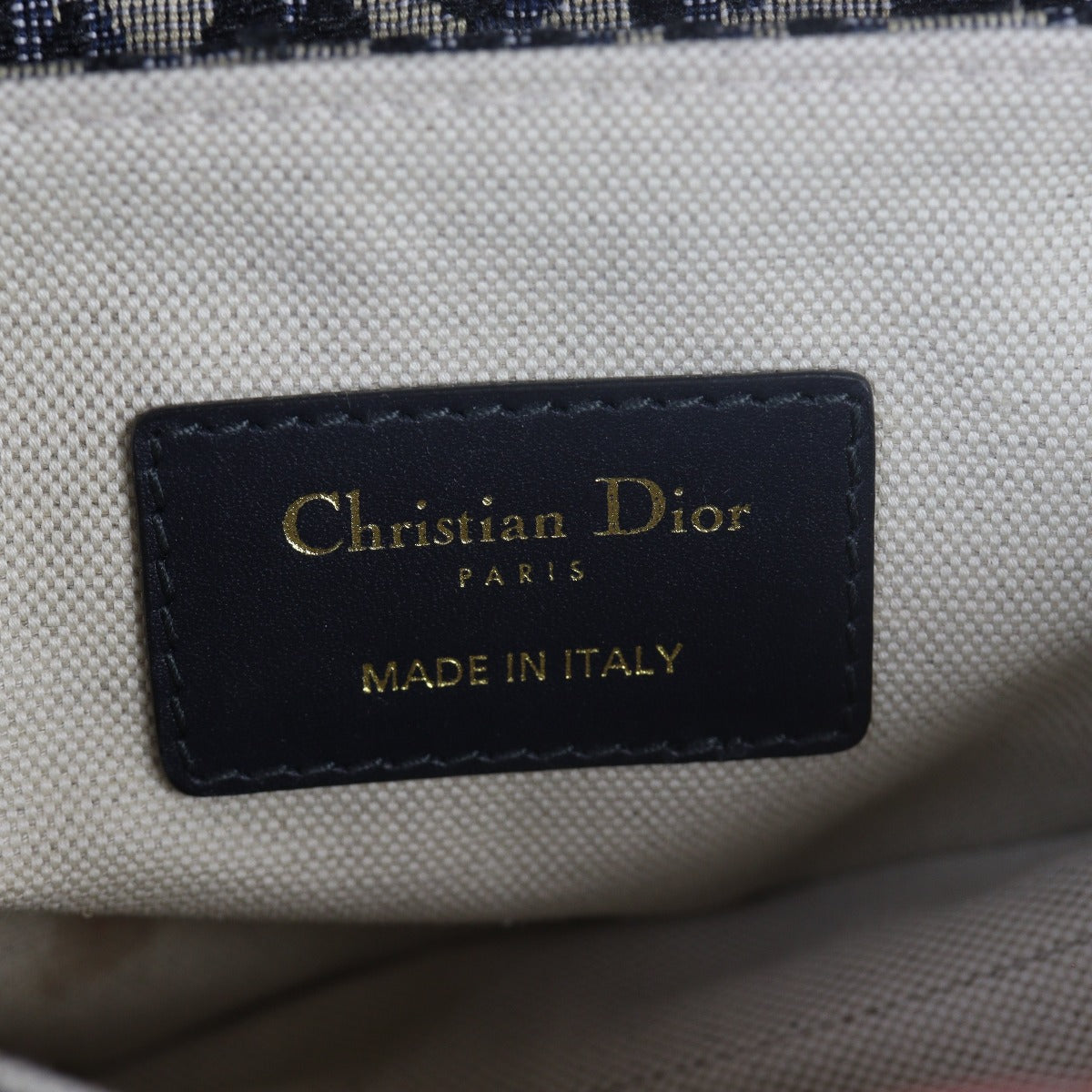 Dior Saddle Bag Mini Oblique with Embroidered Strap