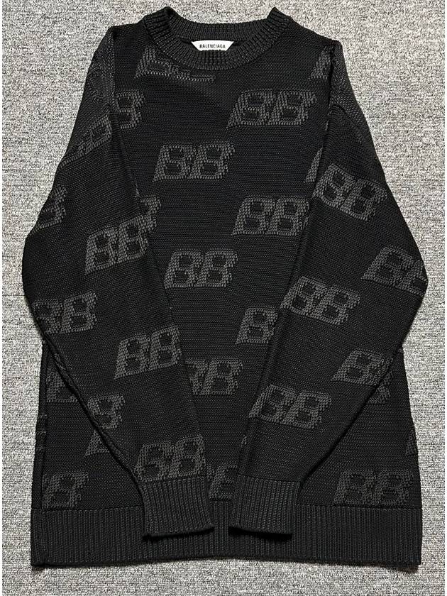 Luxury Balenciaga Trending 2025 BB embroidered logo knit