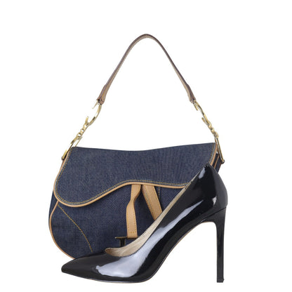 Dior Vintage Saddle Bag Denim