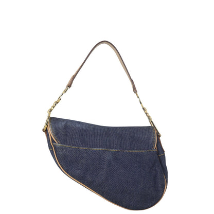 Dior Vintage Saddle Bag Denim