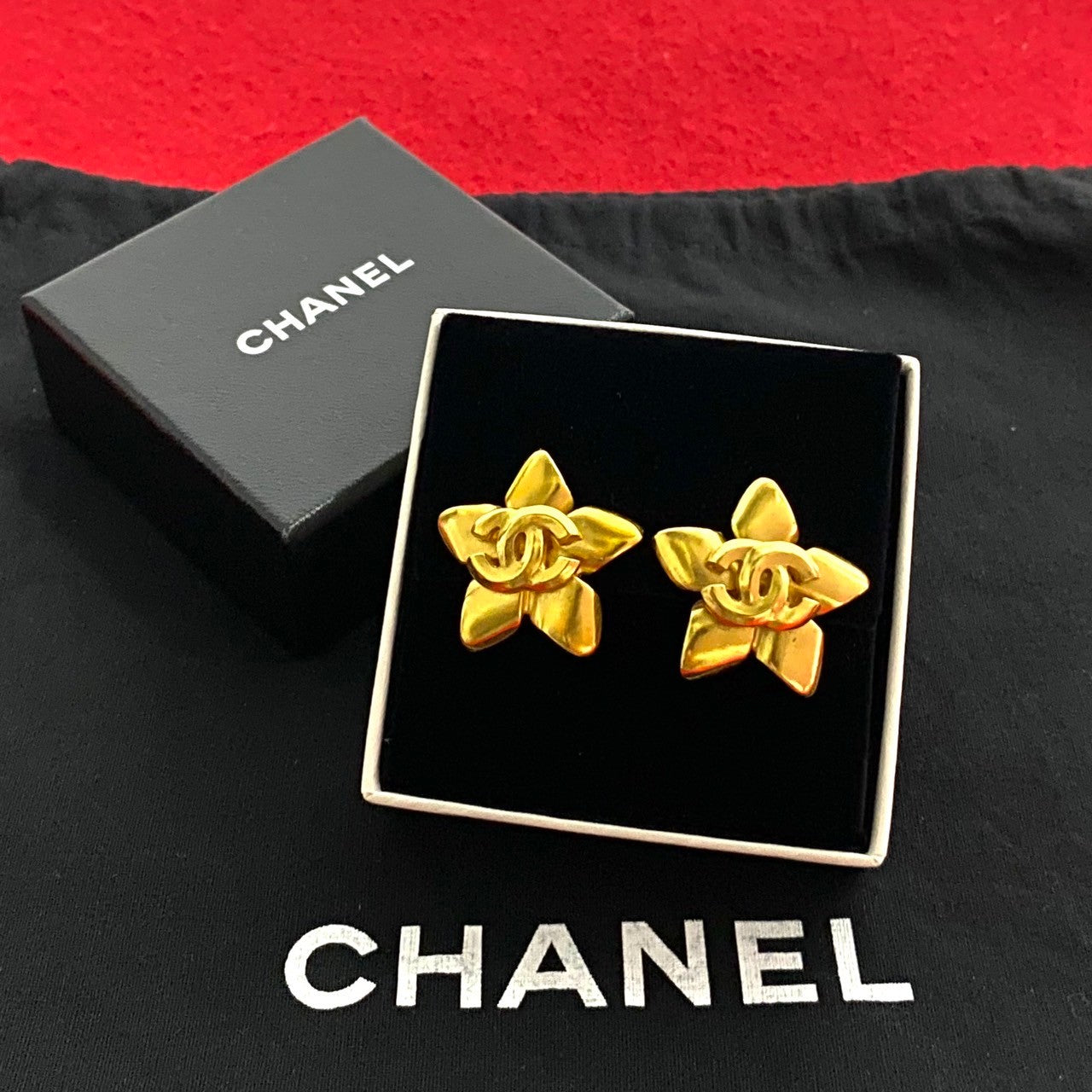 CHANEL Earring Gold Plated gold Women