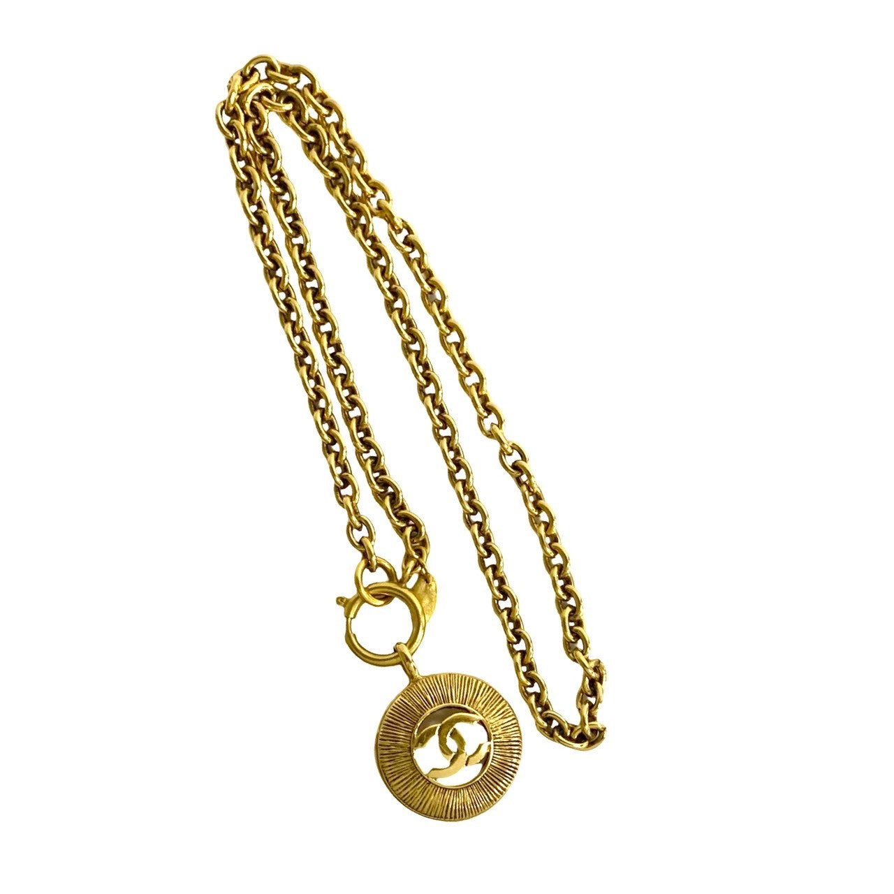 CHANEL Necklace Gold Plated gold COCO Mark Women
