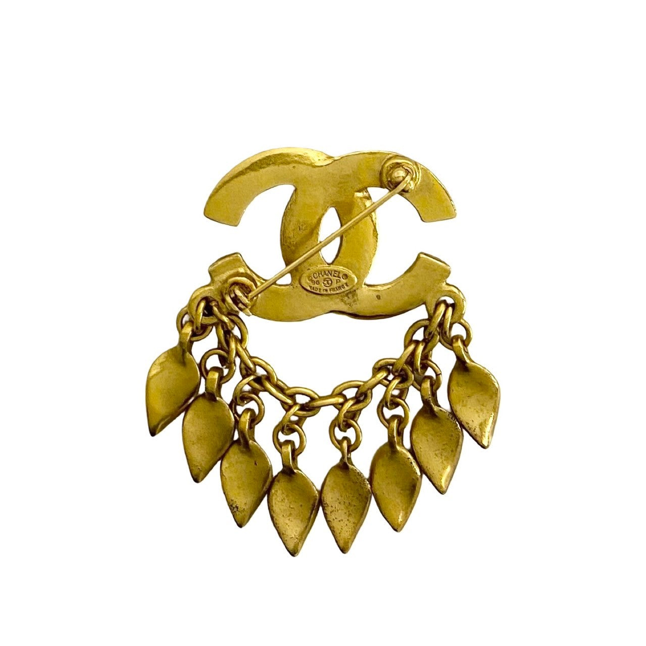 CHANEL Brooch Gold Plated gold COCO Mark Women