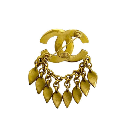 CHANEL Brooch Gold Plated gold COCO Mark Women