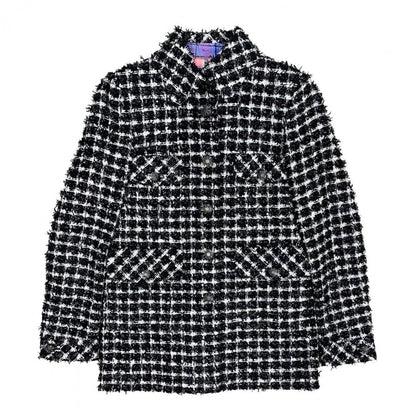 CHANEL tailored jacket Cotton, Polyester, Polyamide, Viscose white COCO Mark Women 34