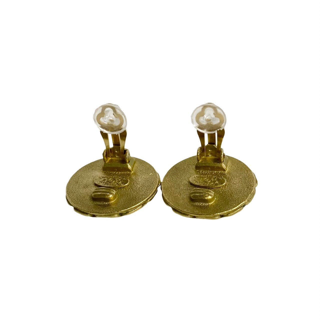 CHANEL Earring Gold Plated gold COCO Mark Women