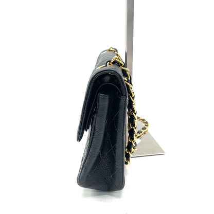 Chanel Classic Flap Small Black Caviar Leather with 24k Gold Hardware, 2000-2002