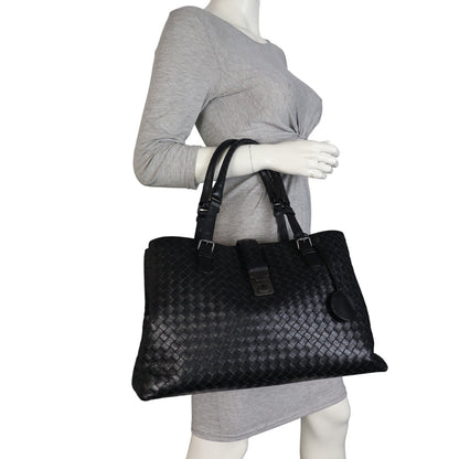 Bottega Veneta Intrecciato Roma Large Bag