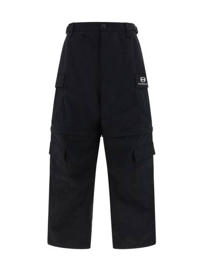 Luxury Balenciaga Trending 2025 Unity Sports Icon Cargo Straight Pants Black