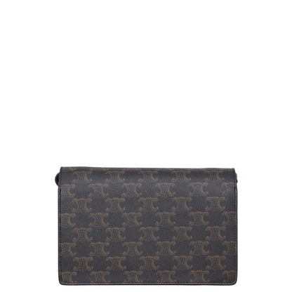 Celine Double Flap Wallet On Strap