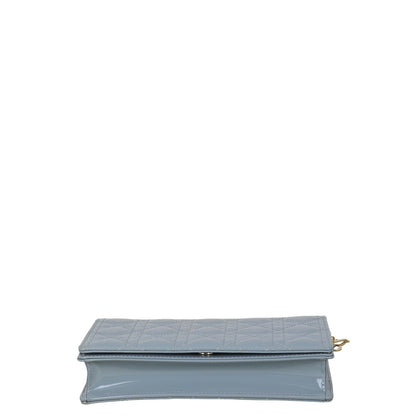 Dior Lady Dior Patent Cannage Pouch