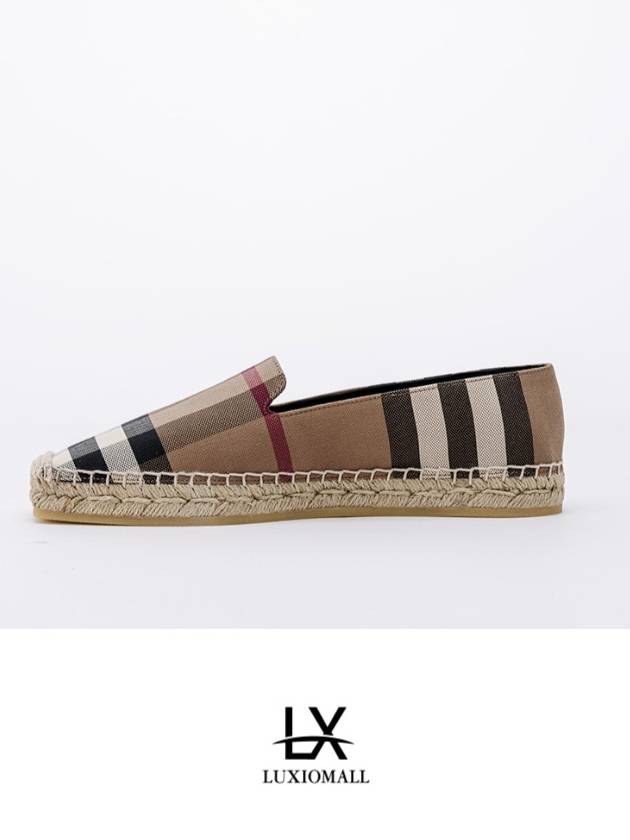 Luxury Burberry Check Espadrilles Shoes Brown