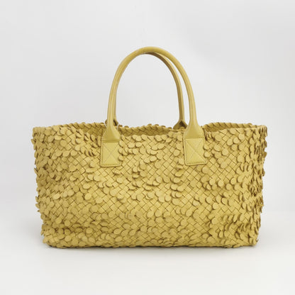 Bottega Veneta Cabat Limited Poussin Paillettes Tote Yellow