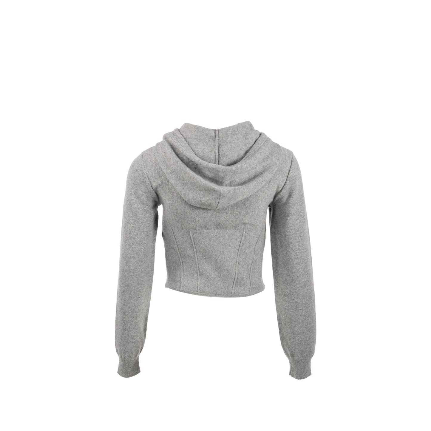 Celine Size S Cropped Hooded Sweater Cashmere Grey