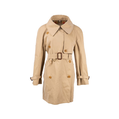 Burberry Size 10 Mid-Length Trench Coat Beige