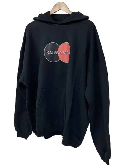 Luxury Balenciaga Trending 2025 Logo Print Over Fit Hoodie Black