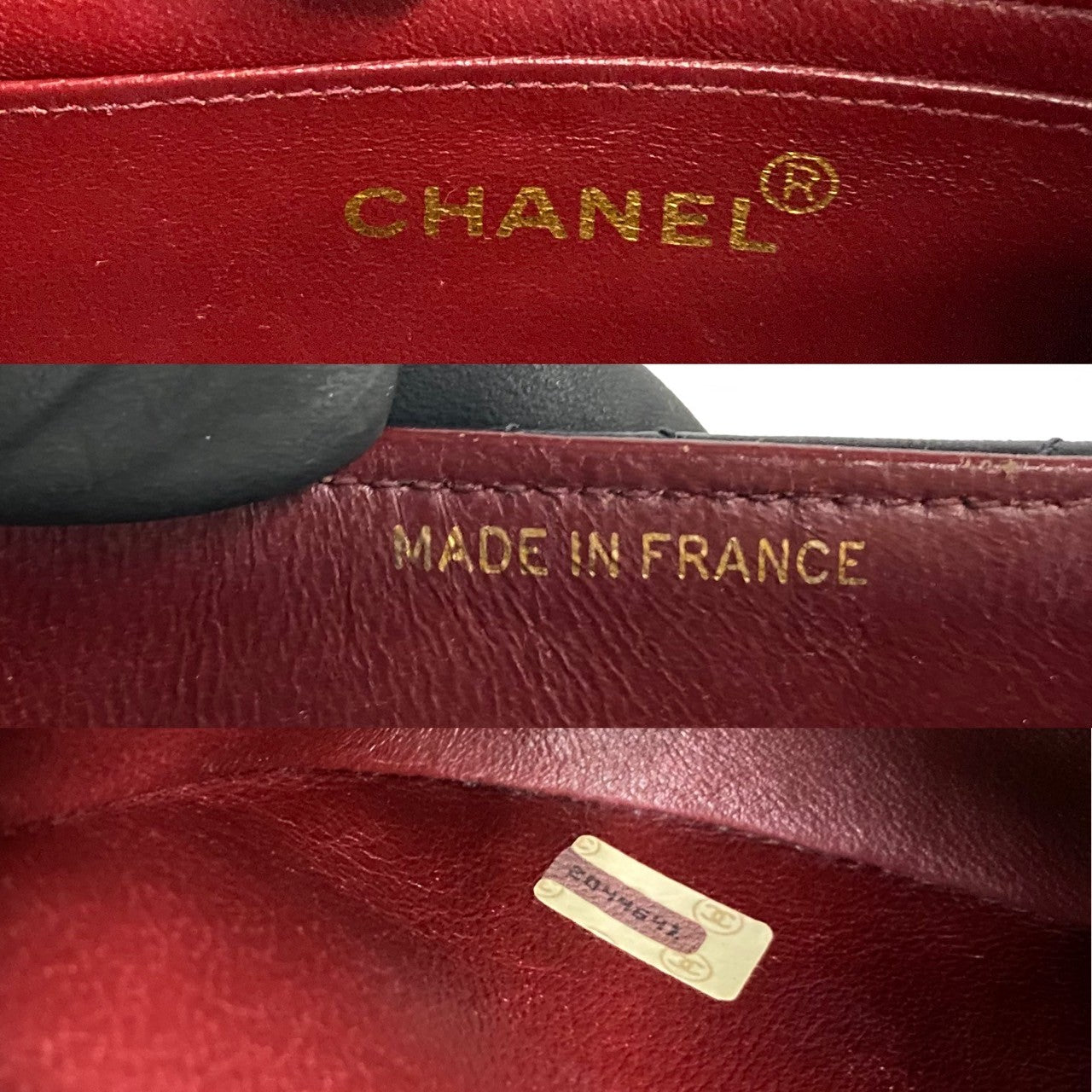CHANEL Handbag lambskin black Matrasse