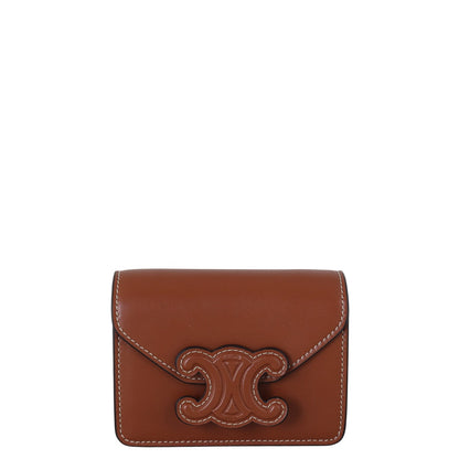 Celine Triomphe Card Holder On Chain
