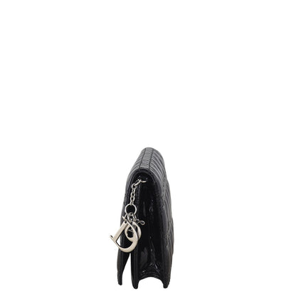 Dior Lady Dior Chain Wallet Patent
