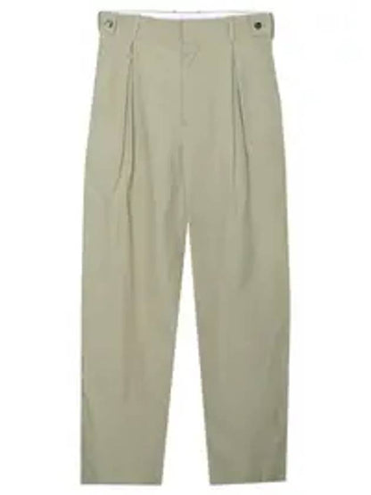 Luxury Bottega Veneta Cotton Straight Pants Beige