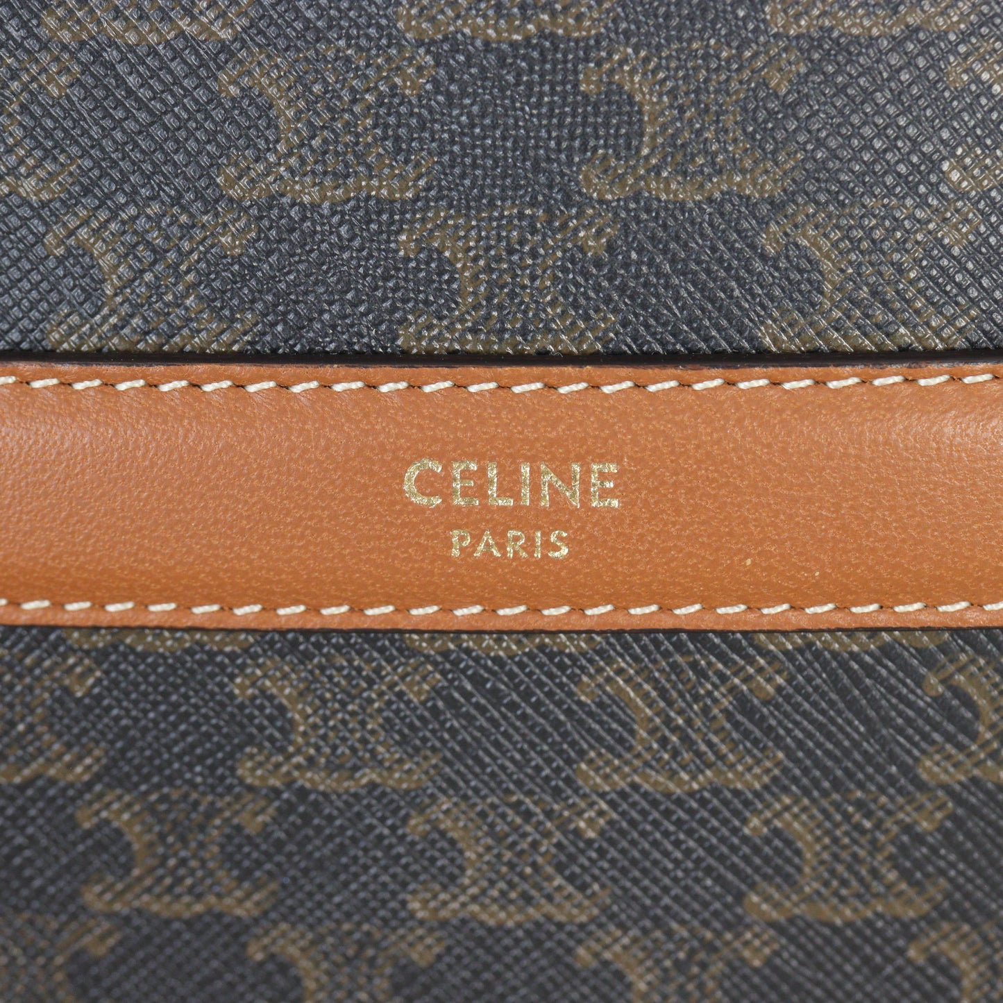 Celine Triomphe Round Purse on Strap