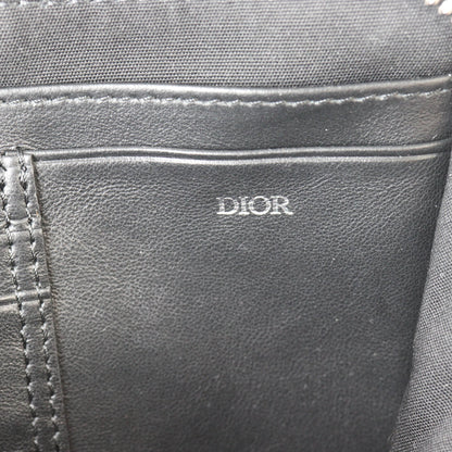 Dior Double Zip Pouch with Strap Oblique