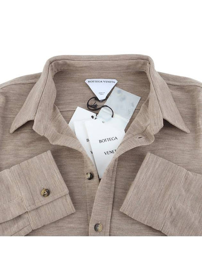 Luxury Bottega Veneta 666230 Light Melange Ranauul Jersey Women s Shirt Size 36 34105
