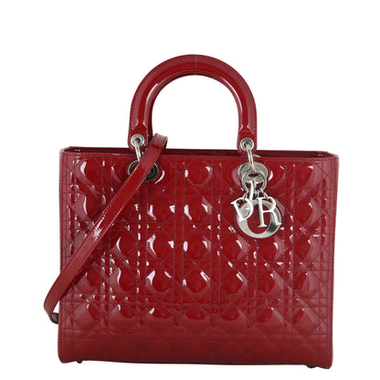Dior Lady Dior Large Patent