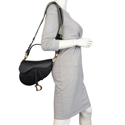 Dior Saddle Bag with Embroidered Strap