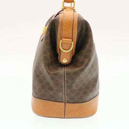 Luxury CELINE Macadam Canvas Hand Bag Brown  26517
