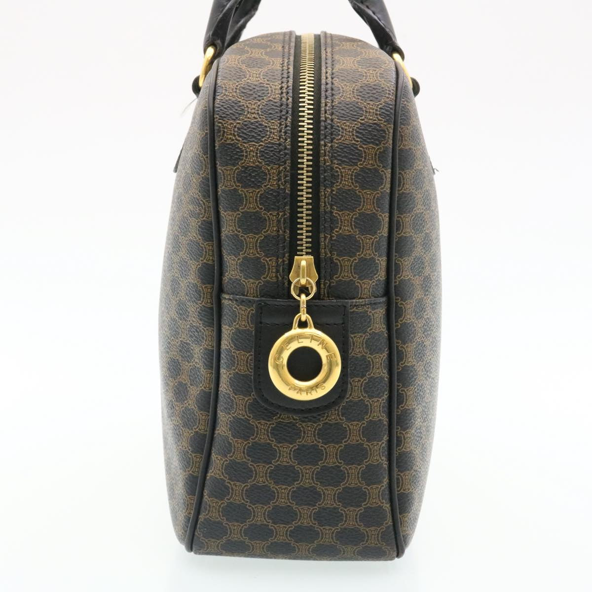 Luxury CELINE Macadam Canvas Hand Bag Black  27154