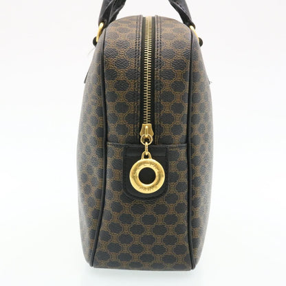 Luxury CELINE Macadam Canvas Hand Bag Black  27154