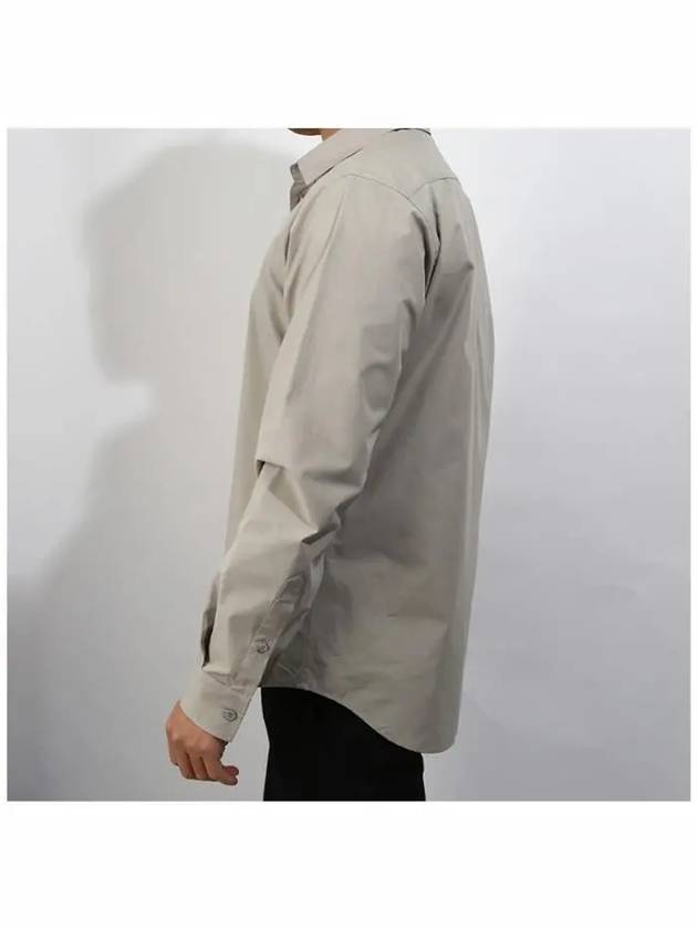 Luxury Balenciaga Trending 2025 Embroidered Logo Long Sleeve Shirt Beige