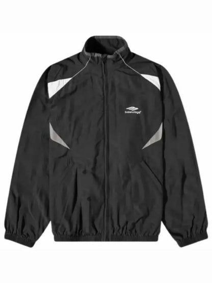 Luxury Balenciaga Trending 2025 3B Sports Icon Medium Fit Track Jacket Black