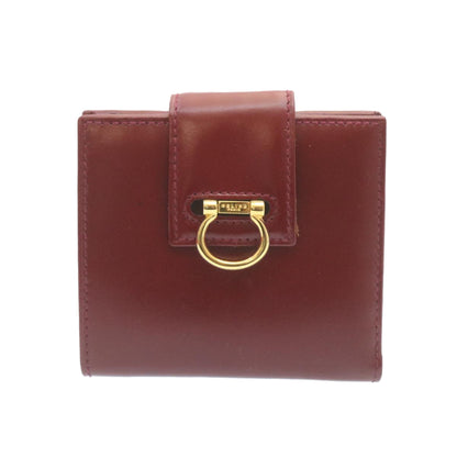 Luxury CELINE Bifold Wallet Leather Red  28019