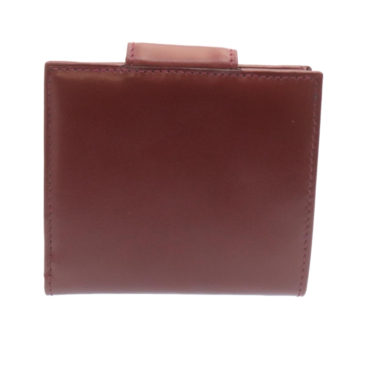 Luxury CELINE Bifold Wallet Leather Red  28019